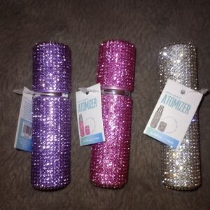 Glamorous Gemstone Atomizer - Purple, Pink, Silver (Pick One)